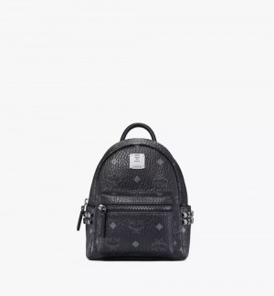 Batohy MCM Worldwide Stark Bebe Boo in Visetos Čierne | 613274-WAB