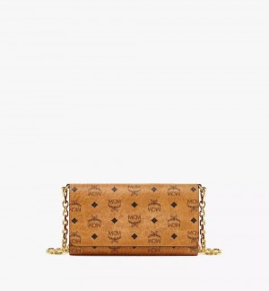 Crossbody Kabelka MCM Worldwide Aren in Visetos Hnede | 812954-UEW