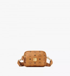 Crossbody Kabelka MCM Worldwide Aren in Visetos Hnede | 310829-UEC