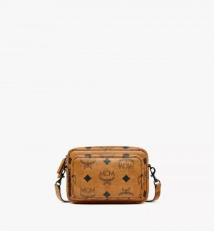 Crossbody Kabelka MCM Worldwide Aren in Maxi Visetos Hnede | 138670-GSD