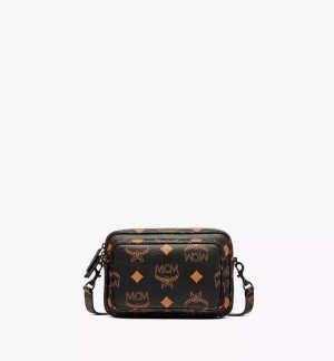 Crossbody Kabelka MCM Worldwide Aren in Maxi Visetos Čierne | 839724-GDH