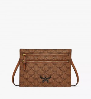 Crossbody Kabelka MCM Worldwide Himmel Pouch in Lauretos Hnede | 451972-BIG
