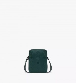 Crossbody Kabelka MCM Worldwide Klassik in Maxi Monogram Kozene Zelene | 512846-QPZ