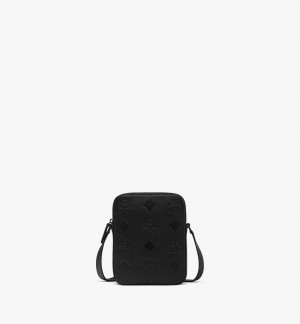 Crossbody Kabelka MCM Worldwide Klassik in Maxi Monogram Kozene Čierne | 861394-GRX