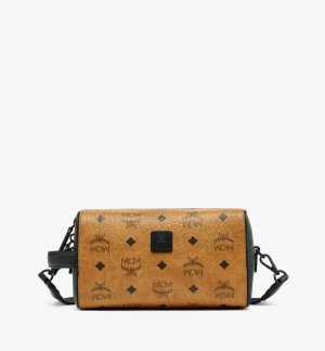Crossbody Kabelka MCM Worldwide Ottomar Toiletry in Visetos Hnede | 435798-OAG