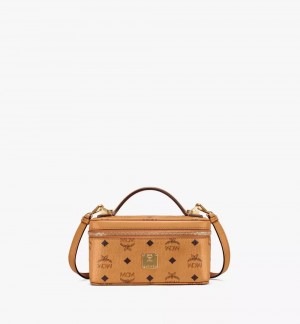 Crossbody Kabelka MCM Worldwide Rockstar Vanity in Visetos Original Hnede | 961354-EGT
