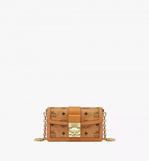 Crossbody Kabelka MCM Worldwide Tracy in Visetos Hnede | 176459-JTX