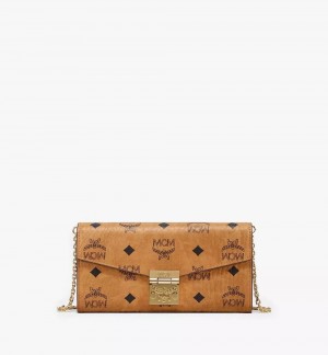 Crossbody Kabelka MCM Worldwide Tracy on Chain in Visetos Hnede | 713805-UOD