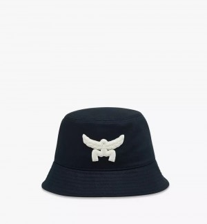 Klobuky MCM Worldwide Essential Logo Bucket in Bavlnene Twill Panske Siva | 974613-UCH