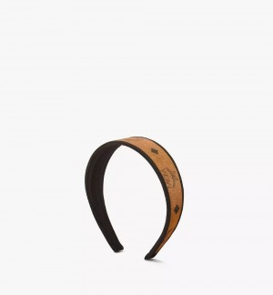 Klobuky MCM Worldwide Headband in Visetos Damske Hnede | 817209-SOF