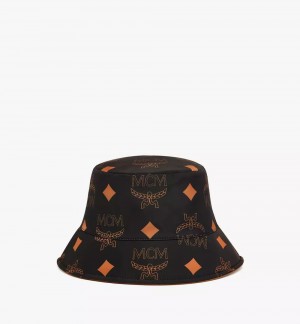 Klobuky MCM Worldwide Reversible Monogram Bucket in Recycled Polyester Damske Hnede | 435690-HFB