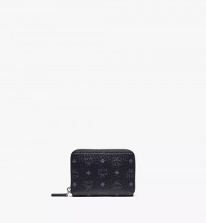 Male Penazenky MCM Worldwide Zip in Visetos Original Čierne | 837240-SBM