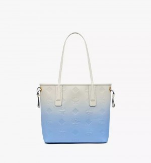 Nákupné Tašky MCM Worldwide Liz in Gradation Monogram Kozene Modre | 134506-LVI