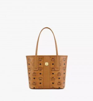 Nákupné Tašky MCM Worldwide Reversible Liz in Visetos Hnede | 721504-ANU