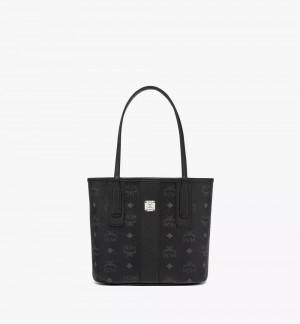 Nákupné Tašky MCM Worldwide Reversible Liz in Visetos Čierne | 354927-GHM