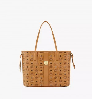 Nákupné Tašky MCM Worldwide Reversible Liz in Visetos Hnede | 723098-EMT