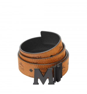 Opasky MCM Worldwide Claus M Reversible 1.75” in Visetos Panske Hnede | 609245-AQY