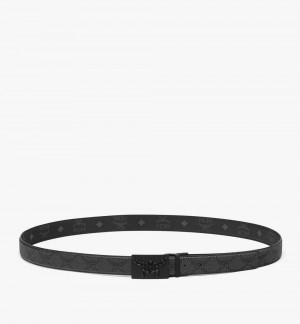 Opasky MCM Worldwide Himmel Brass Plate Reversible Monogram Panske Siva | 705642-PTV