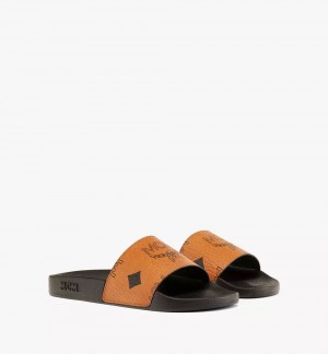 Slapky MCM Worldwide Maxi Visetos Damske Hnede | 653180-NDG
