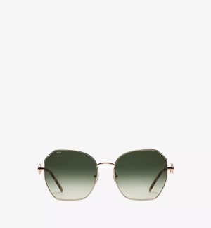 Slnecne Okuliare MCM Worldwide MCM166S Modified Rectangular Chain Damske Hnede | 259067-HUS