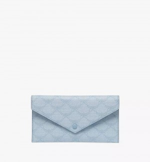 Velke Penazenky MCM Worldwide Himmel Continental Pouch in Lauretos Modre | 931054-BZT