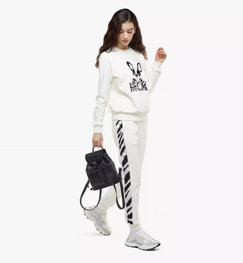 Batohy MCM Worldwide Aren Drawstring in Visetos Čierne | 653401-EUJ