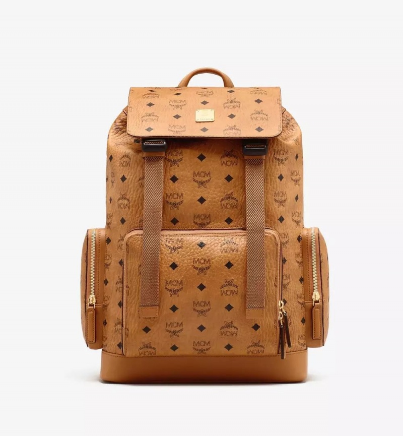 Batohy MCM Worldwide Brandenburg in Visetos Hnede | 529740-ULE