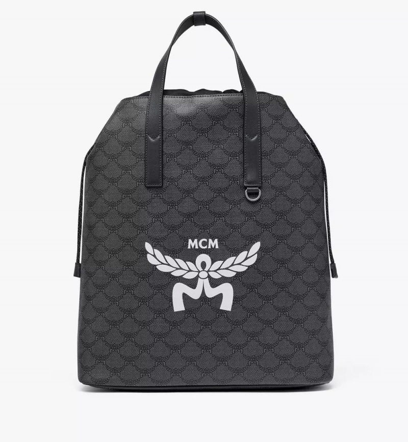 Batohy MCM Worldwide Himmel Drawstring in Lauretos Siva | 321079-GHJ