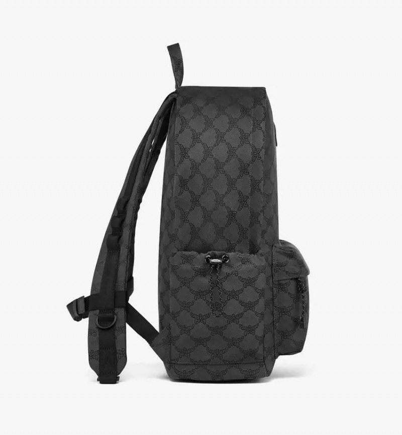 Batohy MCM Worldwide Himmel in Lauretos Jacquard Siva | 130782-JSM