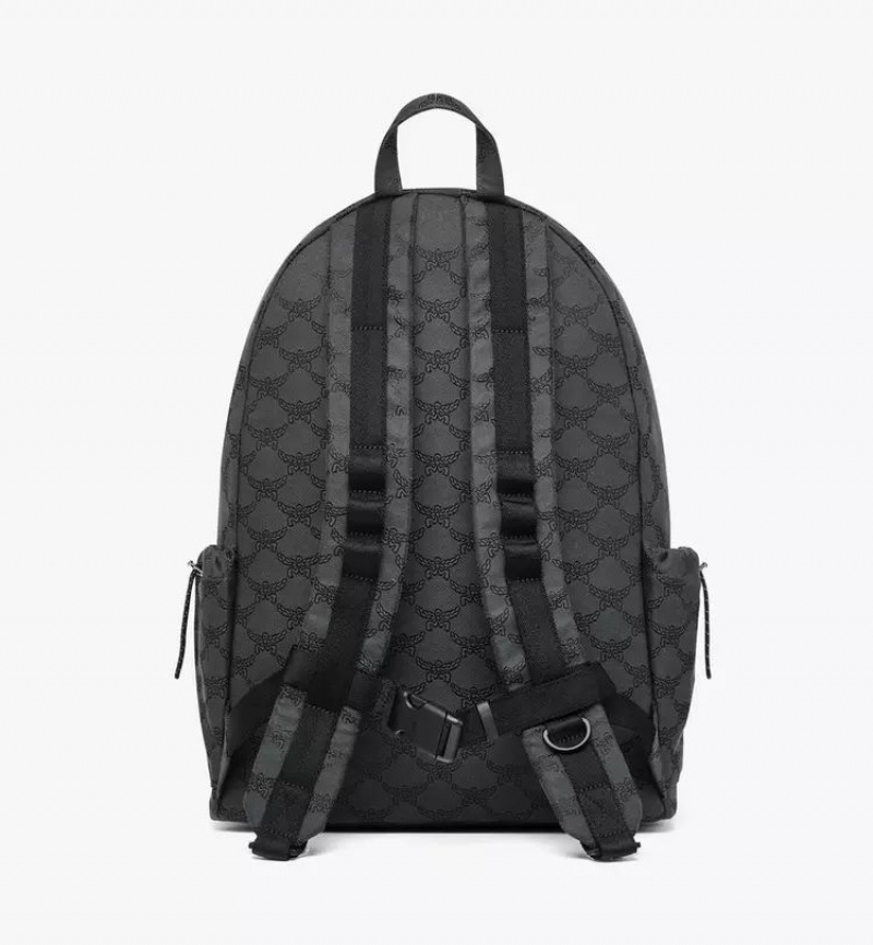 Batohy MCM Worldwide Himmel in Lauretos Jacquard Siva | 130782-JSM