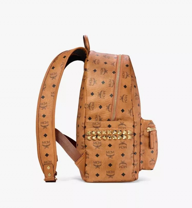 Batohy MCM Worldwide Stark Side Studs in Visetos Hnede | 961807-SPU