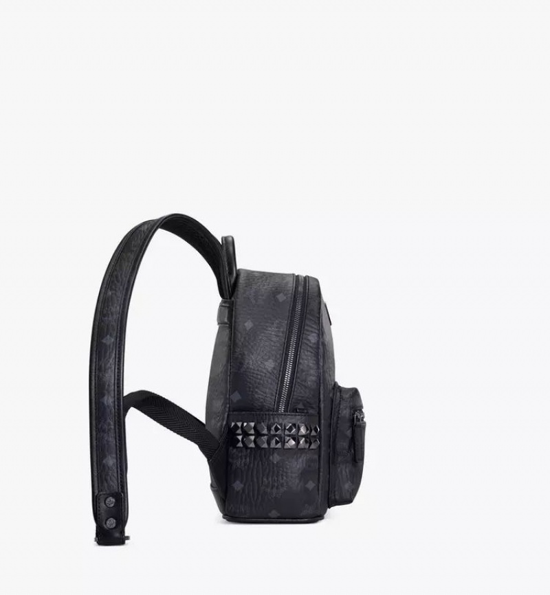 Batohy MCM Worldwide Stark Side Studs in Visetos Čierne | 403265-WFZ