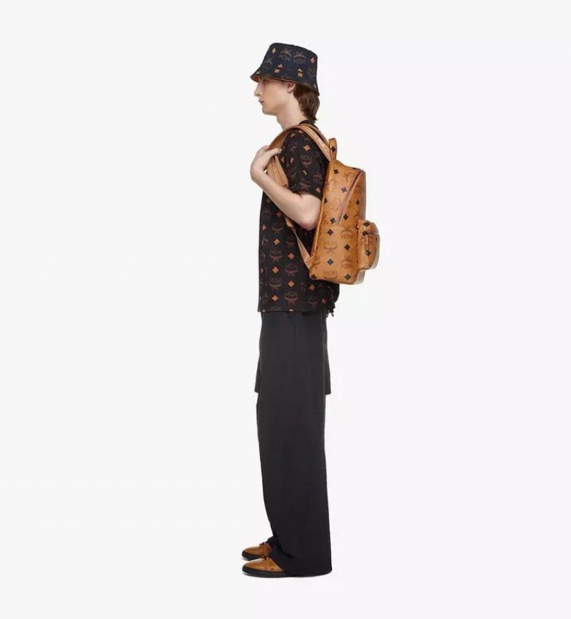 Batohy MCM Worldwide Stark in Maxi Visetos Hnede | 542738-ONE