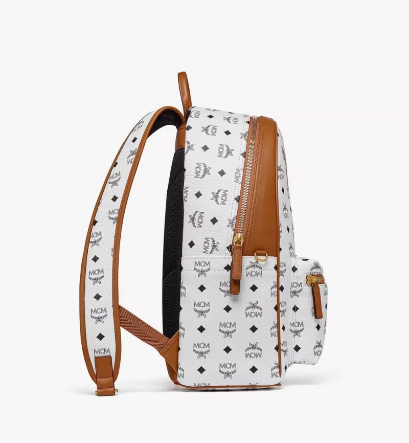 Batohy MCM Worldwide Stark in Mega Laurel Visetos Biele | 186907-TKB