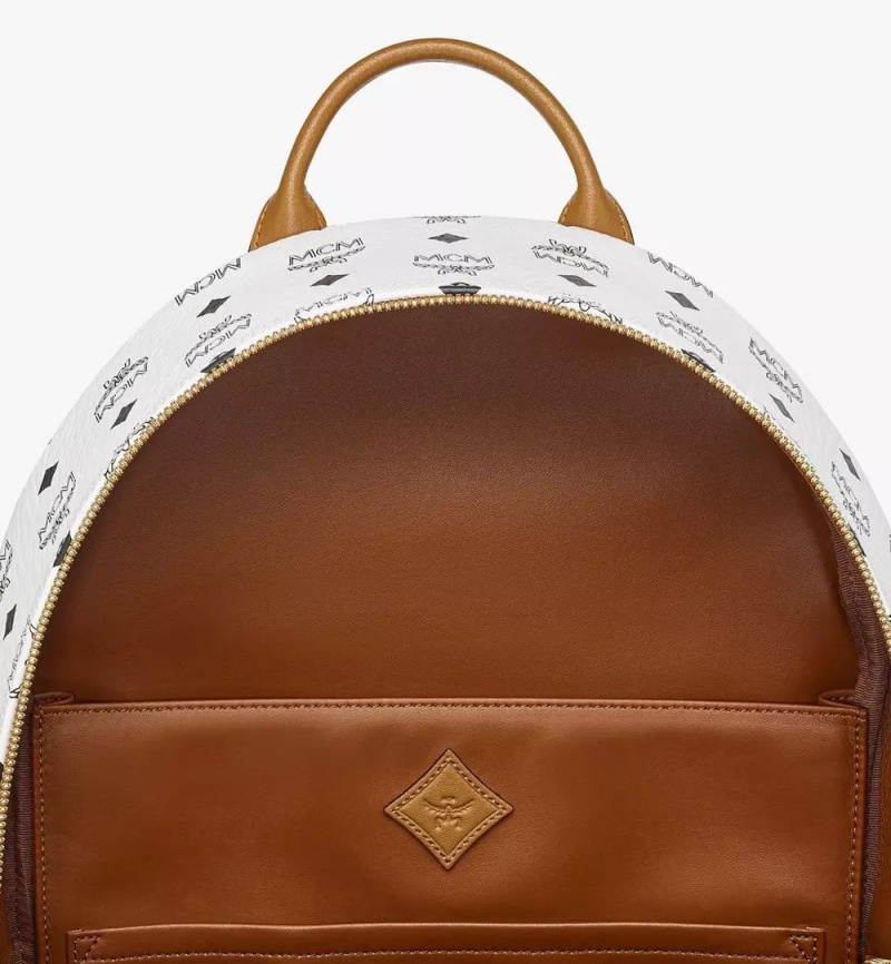 Batohy MCM Worldwide Stark in Mega Laurel Visetos Biele | 186907-TKB