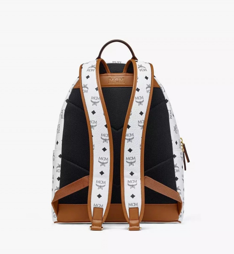 Batohy MCM Worldwide Stark in Mega Laurel Visetos Biele | 186907-TKB