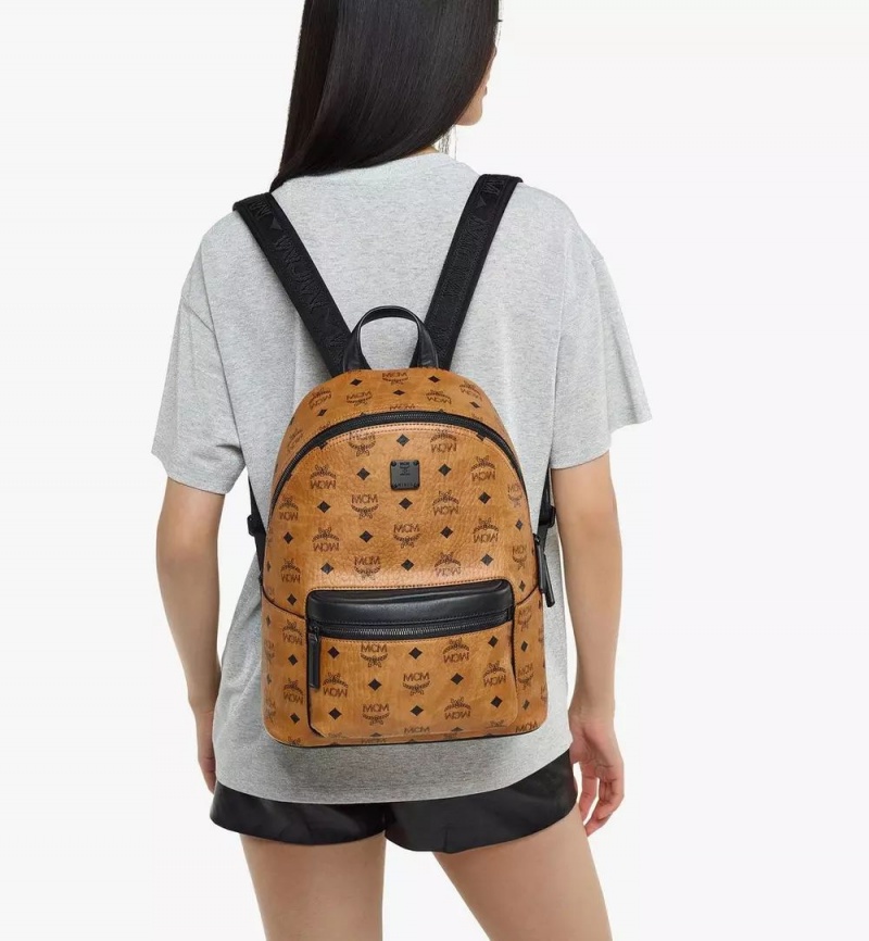 Batohy MCM Worldwide Stark in Visetos Hnede | 629175-PCQ