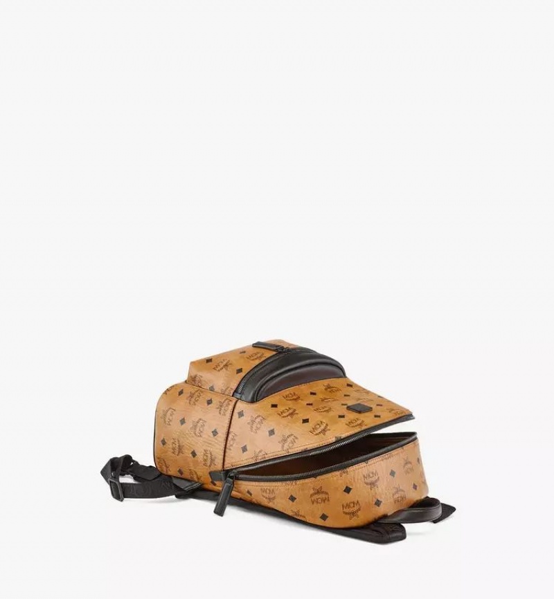 Batohy MCM Worldwide Stark in Visetos Hnede | 629175-PCQ