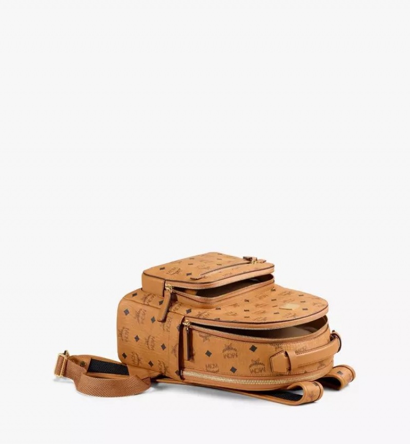 Batohy MCM Worldwide Stark in Visetos Hnede | 741859-NAM