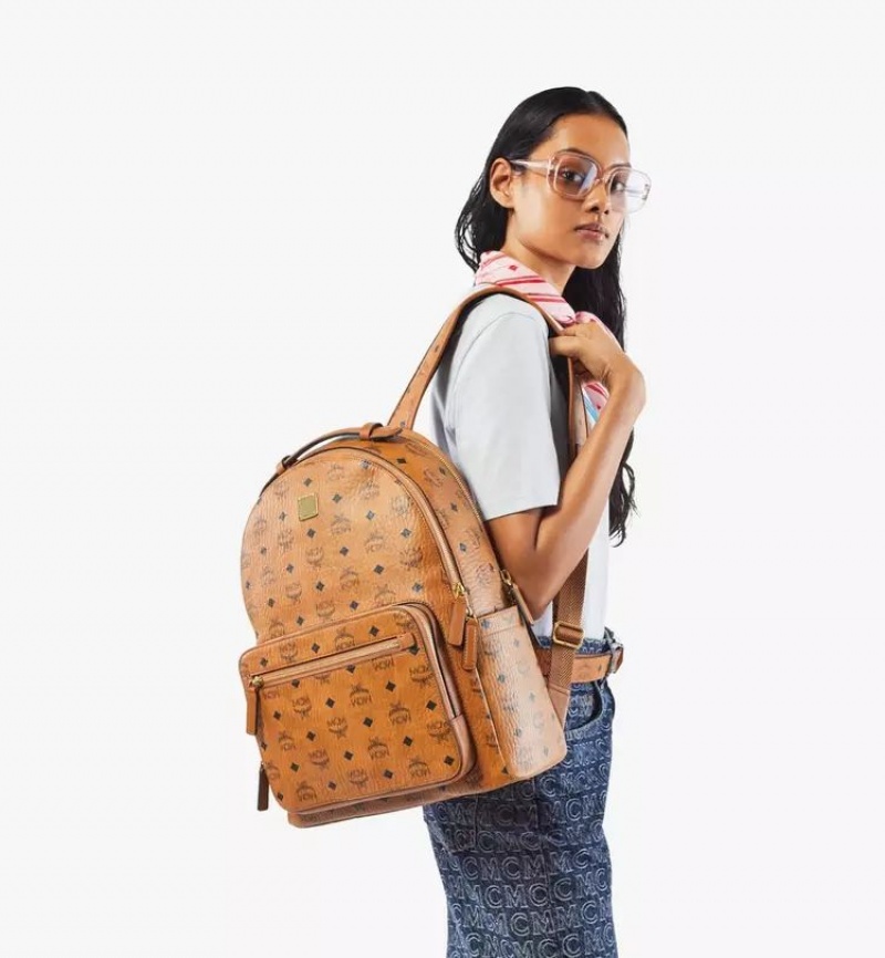 Batohy MCM Worldwide Stark in Visetos Hnede | 815479-VTE