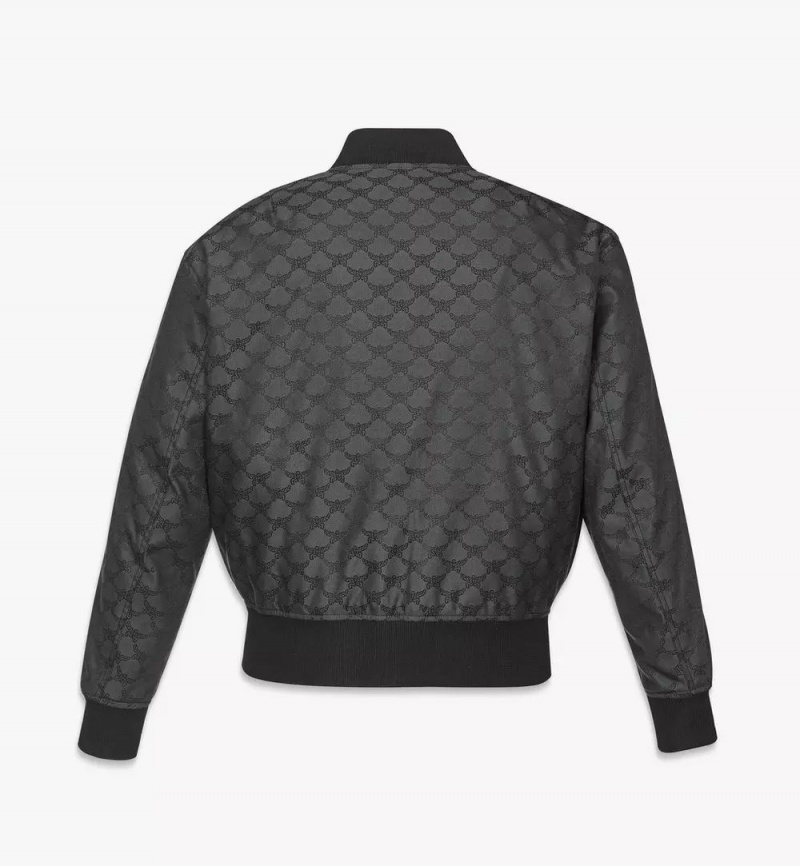 Bundy MCM Worldwide Bomber in Lauretos Denim Jacquard Panske Siva | 190328-GTV