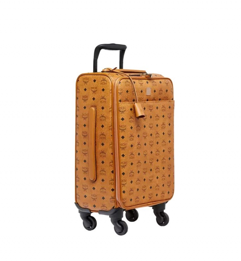 Cestovná Batožina MCM Worldwide Ottomar Cabin Trolley in Visetos Hnede | 273186-DUM
