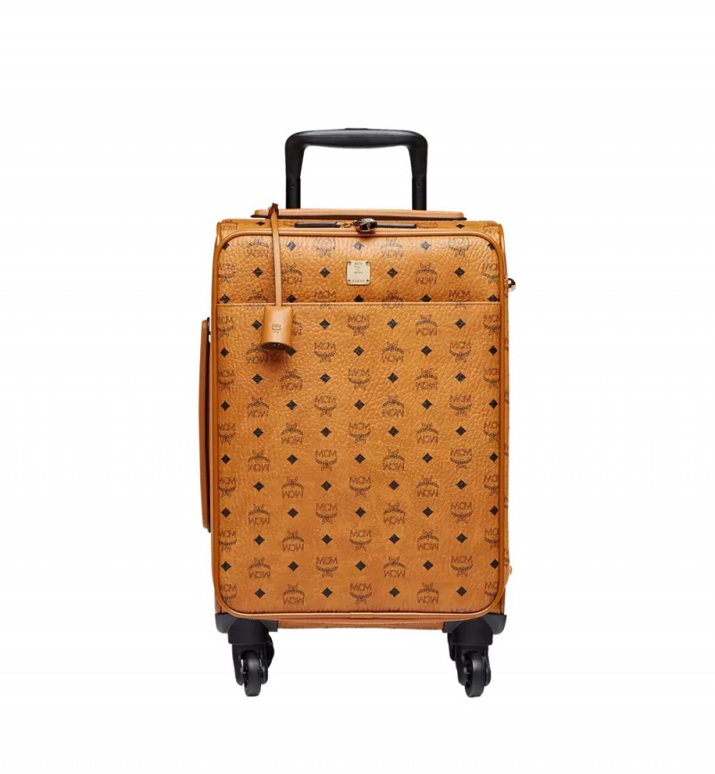 Cestovná Batožina MCM Worldwide Ottomar Cabin Trolley in Visetos Hnede | 273186-DUM