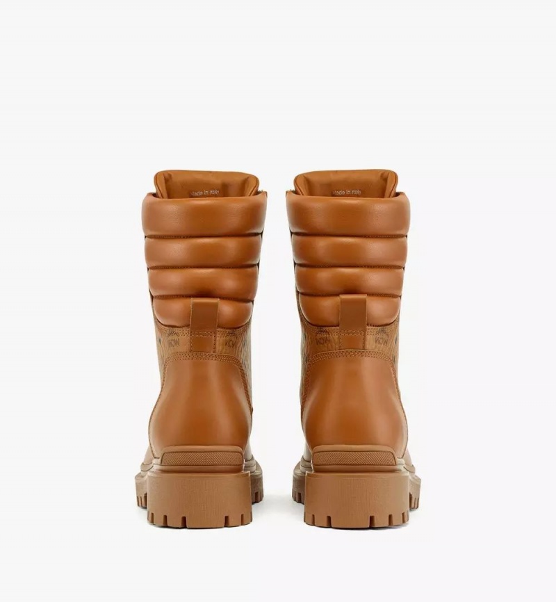 Cizmy MCM Worldwide Visetos in Calf Kozene Damske Hnede | 238150-BFK