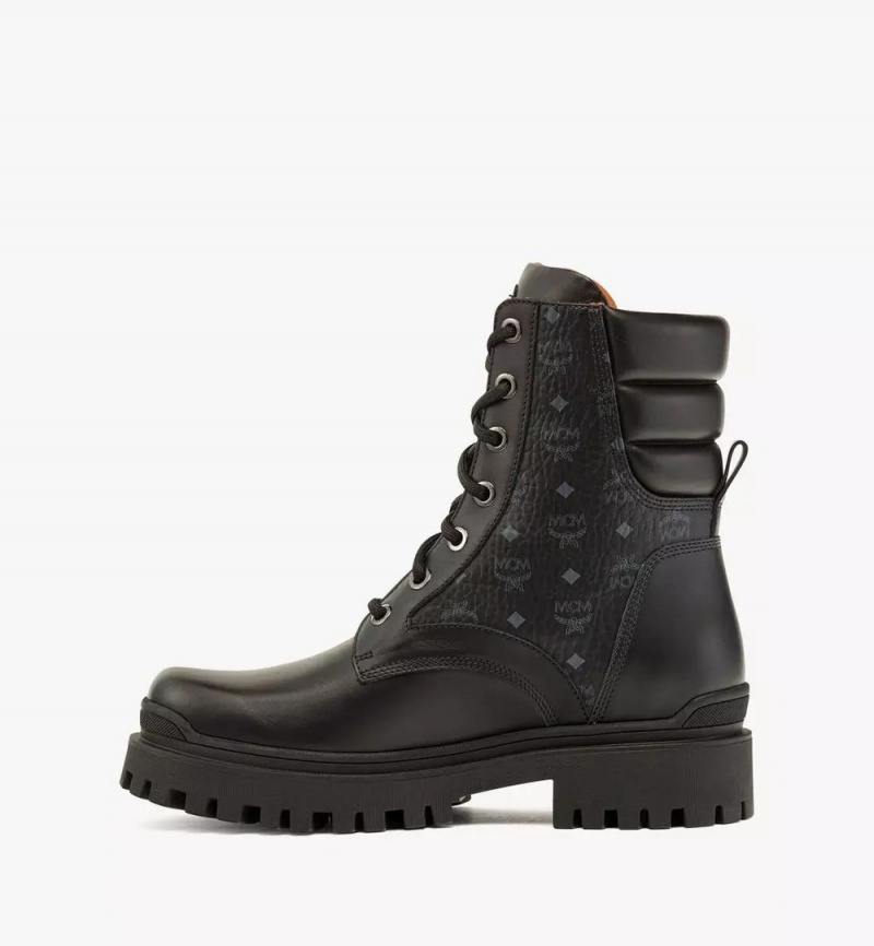 Cizmy MCM Worldwide Visetos in Calf Kozene Damske Čierne | 350746-VZL