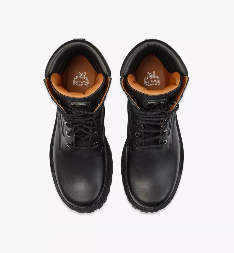 Cizmy MCM Worldwide Visetos in Calf Kozene Damske Čierne | 350746-VZL
