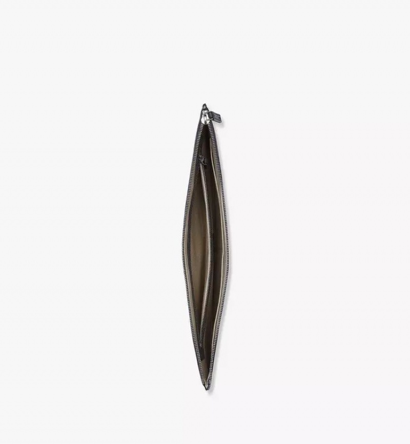 Clutch MCM Worldwide Himmel Zip Pouch in Lauretos Siva | 091257-BGH