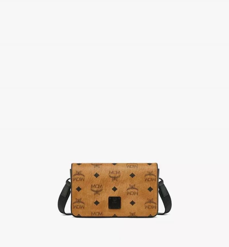 Crossbody Kabelka MCM Worldwide Aren Camera in Visetos Hnede | 362971-GUK