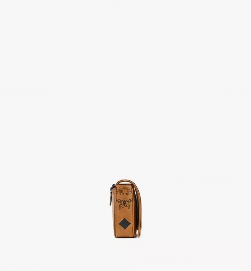 Crossbody Kabelka MCM Worldwide Aren Camera in Maxi Visetos Hnede | 389426-RIF