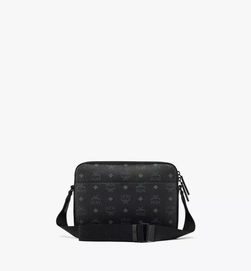 Crossbody Kabelka MCM Worldwide Aren Messenger in Visetos Čierne | 732490-FXG